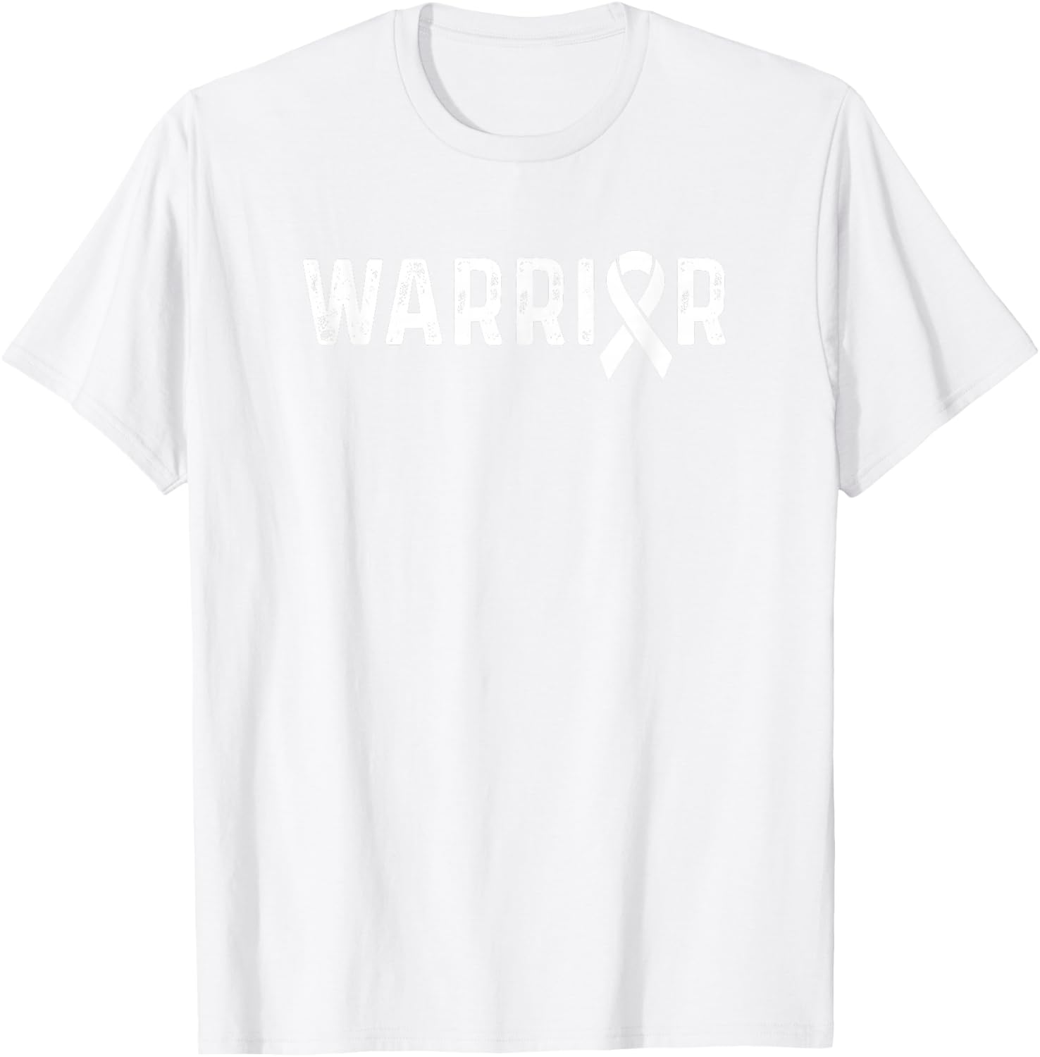 Leukemia Cancer Awareness Orange Ribbon Warrior T-Shirt - T-Shirt | White