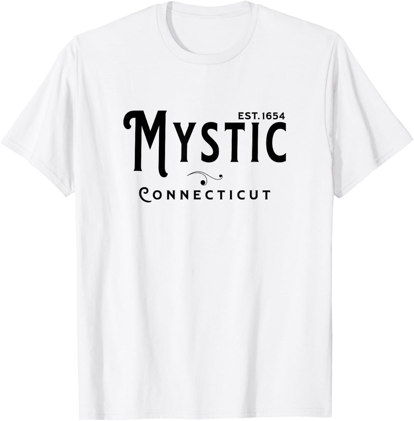 Vintage Merch CT Souvenir Visit Mystic Connecticut T-Shirt - T-Shirt | White