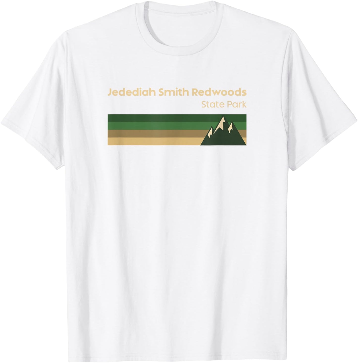 Jedediah Smith Redwoods State Park California Vintage T-Shirt - T-Shirt | White