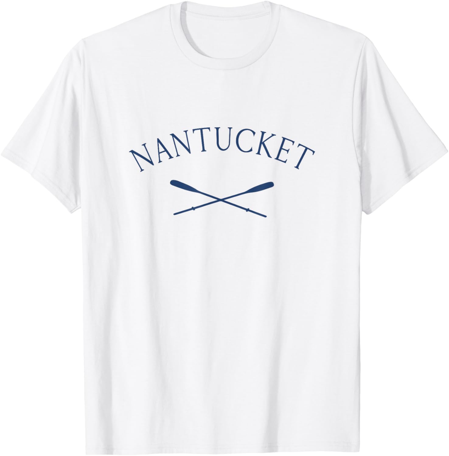Nantucket Massachusetts Vintage Rowing T-Shirt - T-Shirt | White