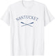 Nantucket Massachusetts Vintage Rowing T-Shirt - T-Shirt | White