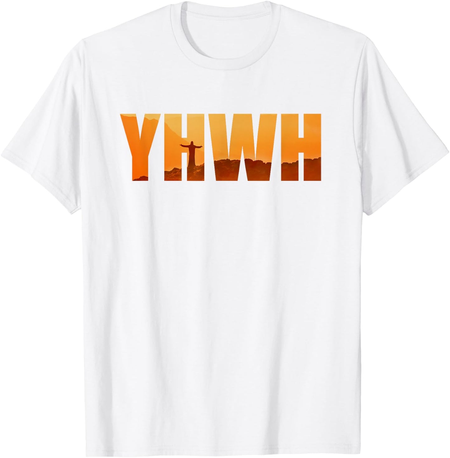 YHWH – Tetragrammaton Hebrew Name of GOD Yahweh Faith T-Shirt - T-Shirt | White
