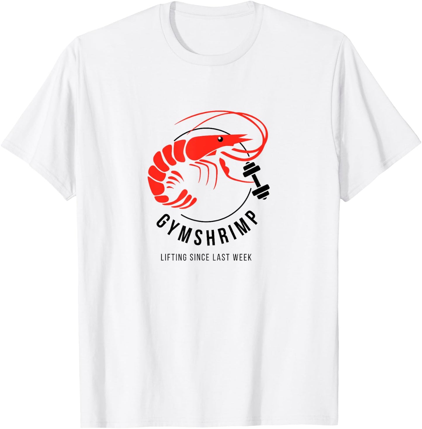 Gymshrimp - 'gymshark' Parody Funny T-Shirt - T-Shirt | White