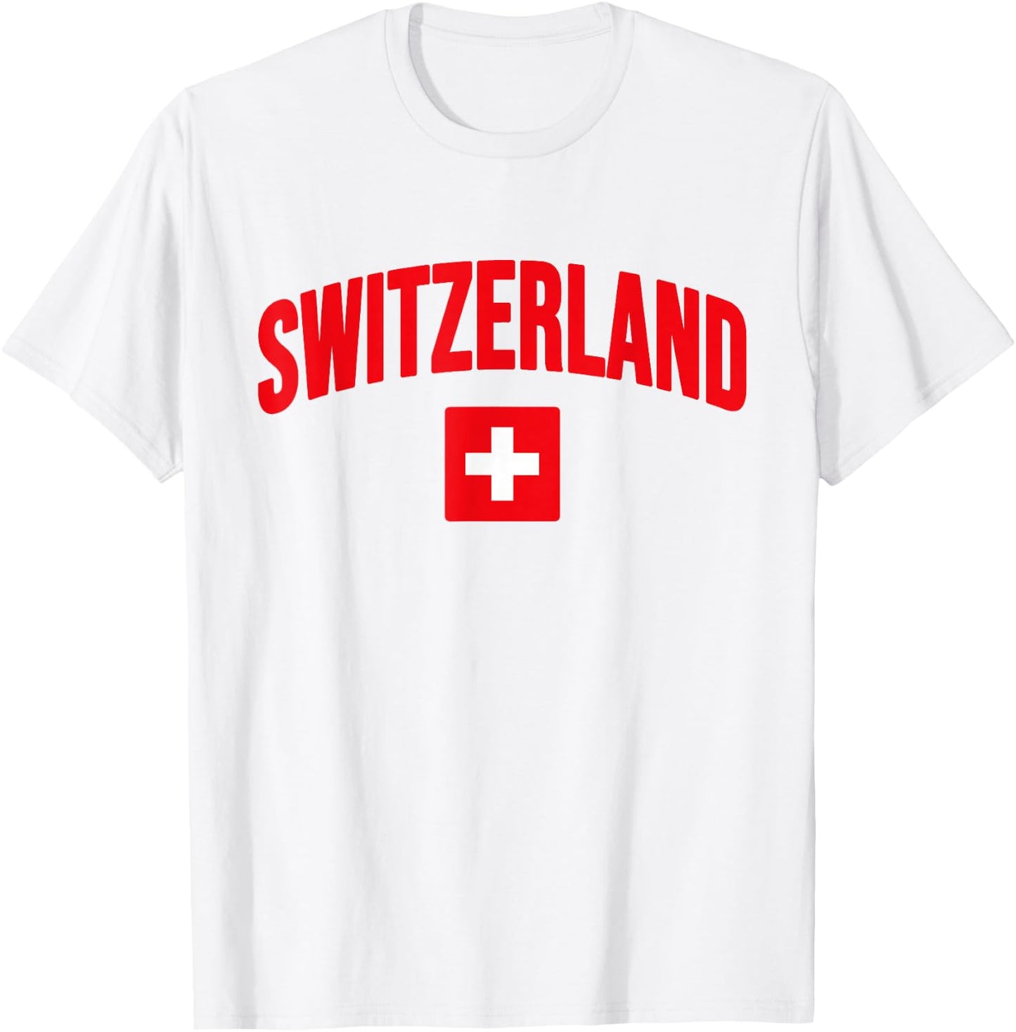 Switzerland - Flag of Switzerland - Throwback Design T-Shirt - T-Shirt | White