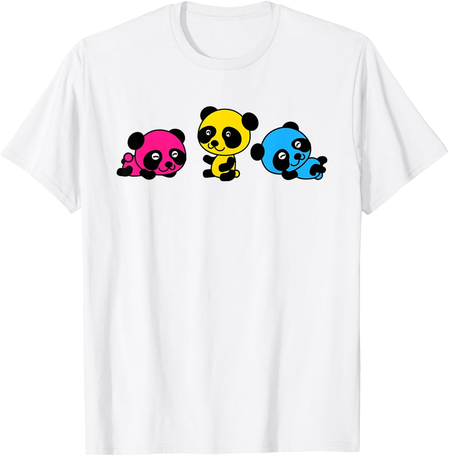 Subtle Pansexual Panda Pride Pan Flag I'm Pan-Duh LGBTQ T-Shirt - T-Shirt | White