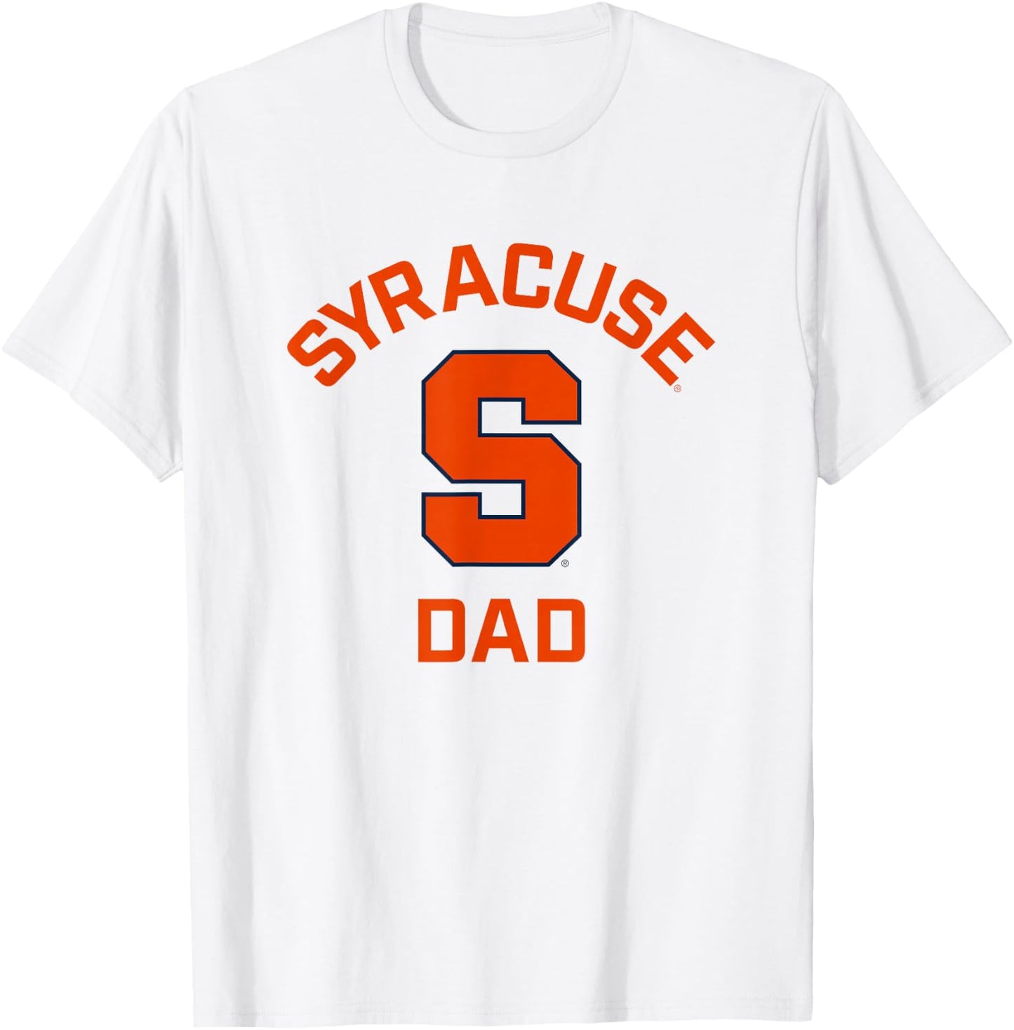 Syracuse University Orange Arched Dad T-Shirt - T-Shirt | White