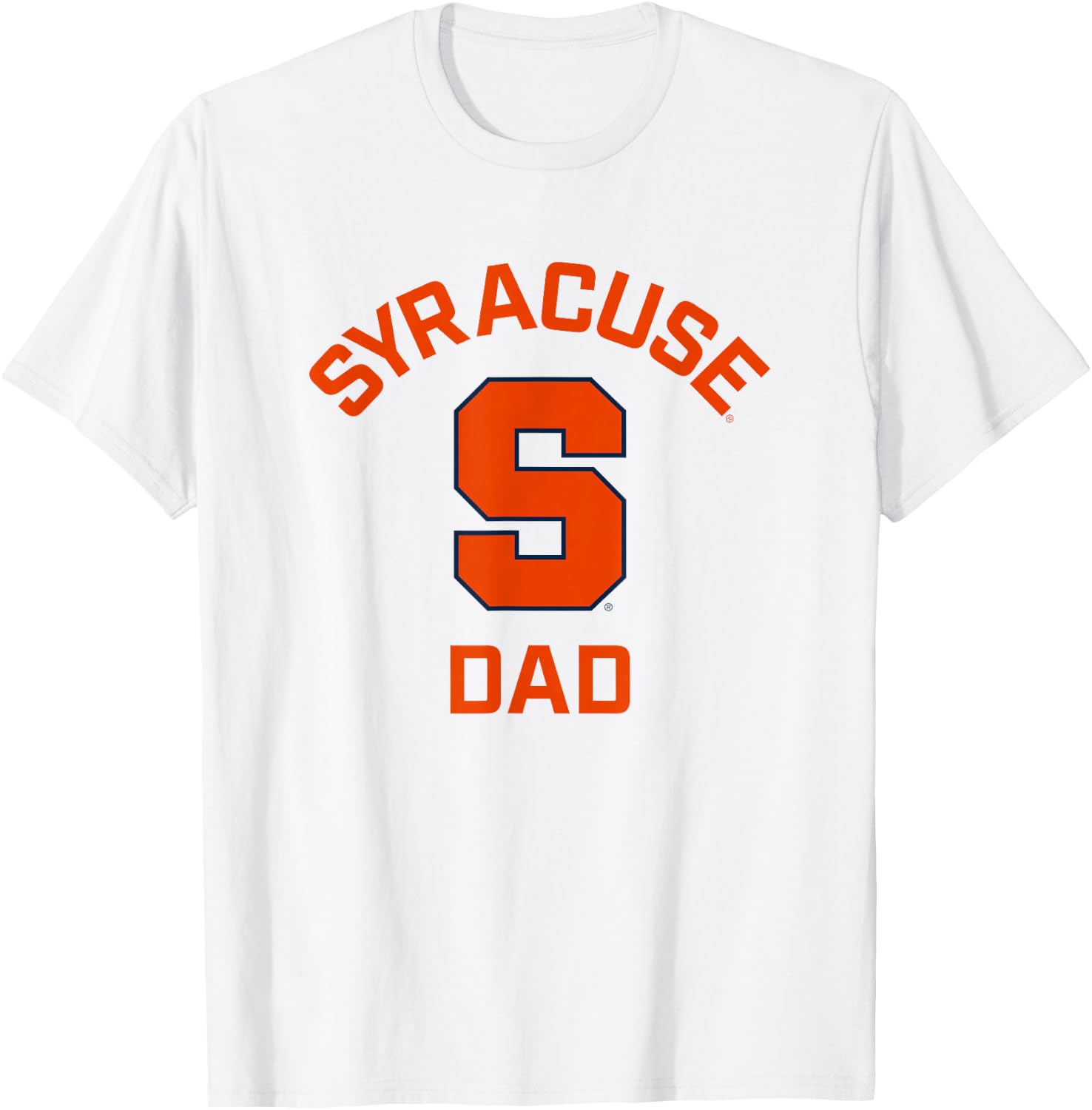 Syracuse University Orange Arched Dad T-Shirt - T-Shirt | White