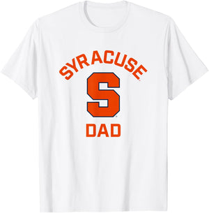 Syracuse University Orange Arched Dad T-Shirt - T-Shirt | White