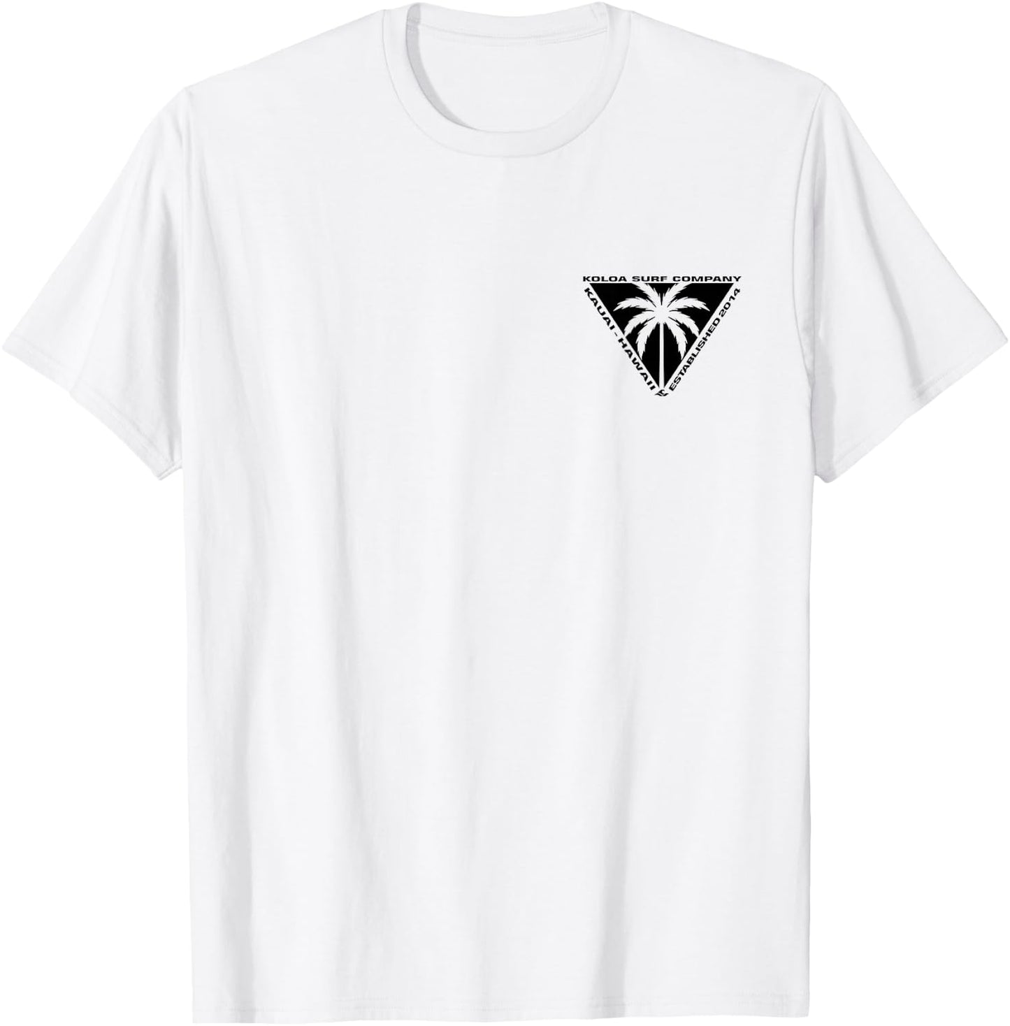 Koloa Surf Triangulated Palm Logo Lightweight, Graphic T-Shirt - T-Shirt | White