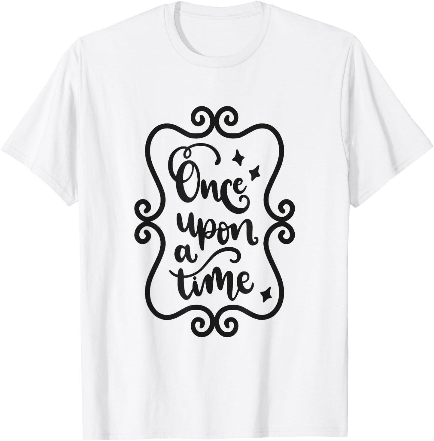 Once Upon A Time Fairytale Book Lover Reading T-Shirt - T-Shirt | White