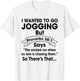 I Want To Go Jogging But Proverbs 28:1 Funny Christian Shirt T-Shirt - T-Shirt | White