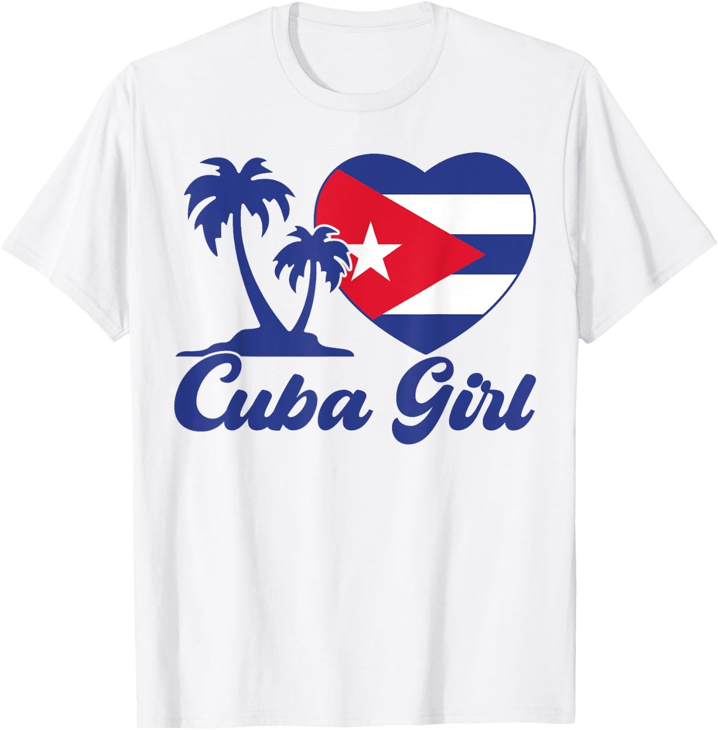 Cuba-Shirt Cuban Girl Flag Cubanita Hispanic Heritage Kids T-Shirt - T-Shirt | White