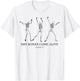 Dry Bones Come Alive Funny Skeleton Dancing T-Shirt - T-Shirt | White