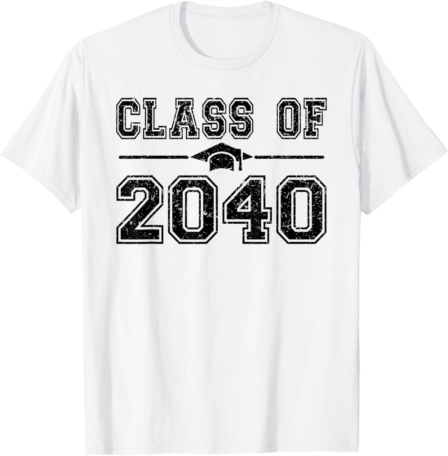 Class of 2040 Grow With Me First Day of School Graduate 2040 T-Shirt - T-Shirt | White
