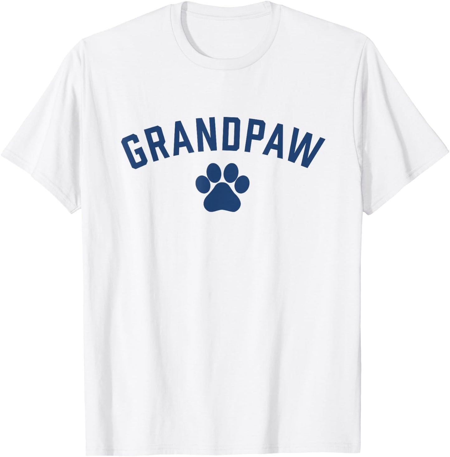 Grandpaw Dog Grandkids Funny Grandpa T-Shirt - T-Shirt | White