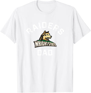 Wright State University WSU Raiders Arched Dad T-Shirt - T-Shirt | White