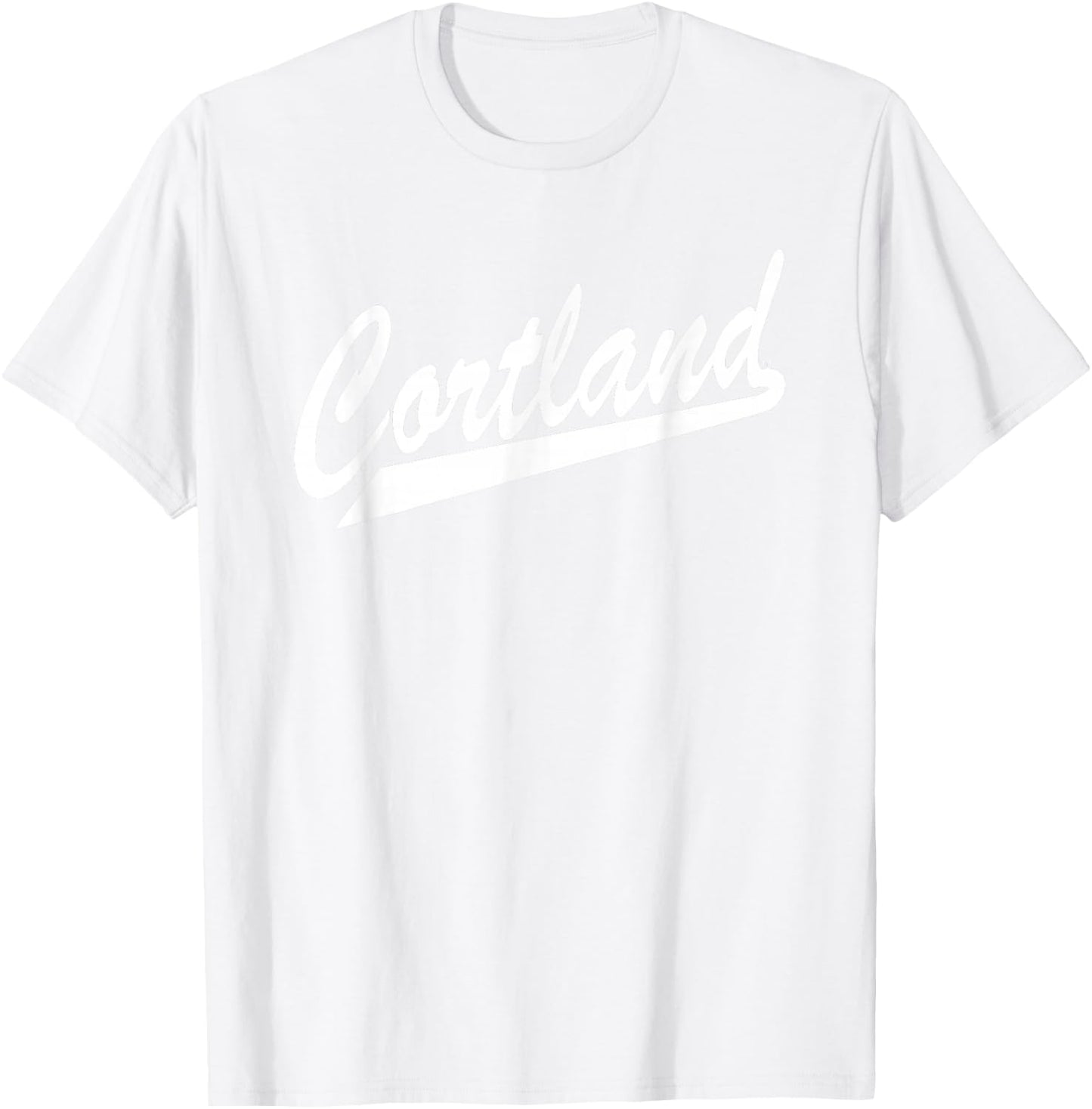 SUNY Cortland Red Dragons Script T-Shirt - T-Shirt | White