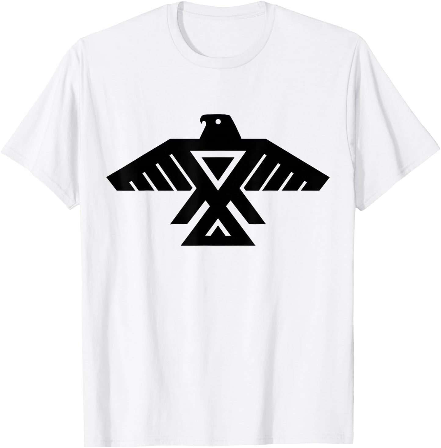 Flags and Symbols Anishinaabe Native American Thunderbird Symbol T-Shirt - T-Shirt | White