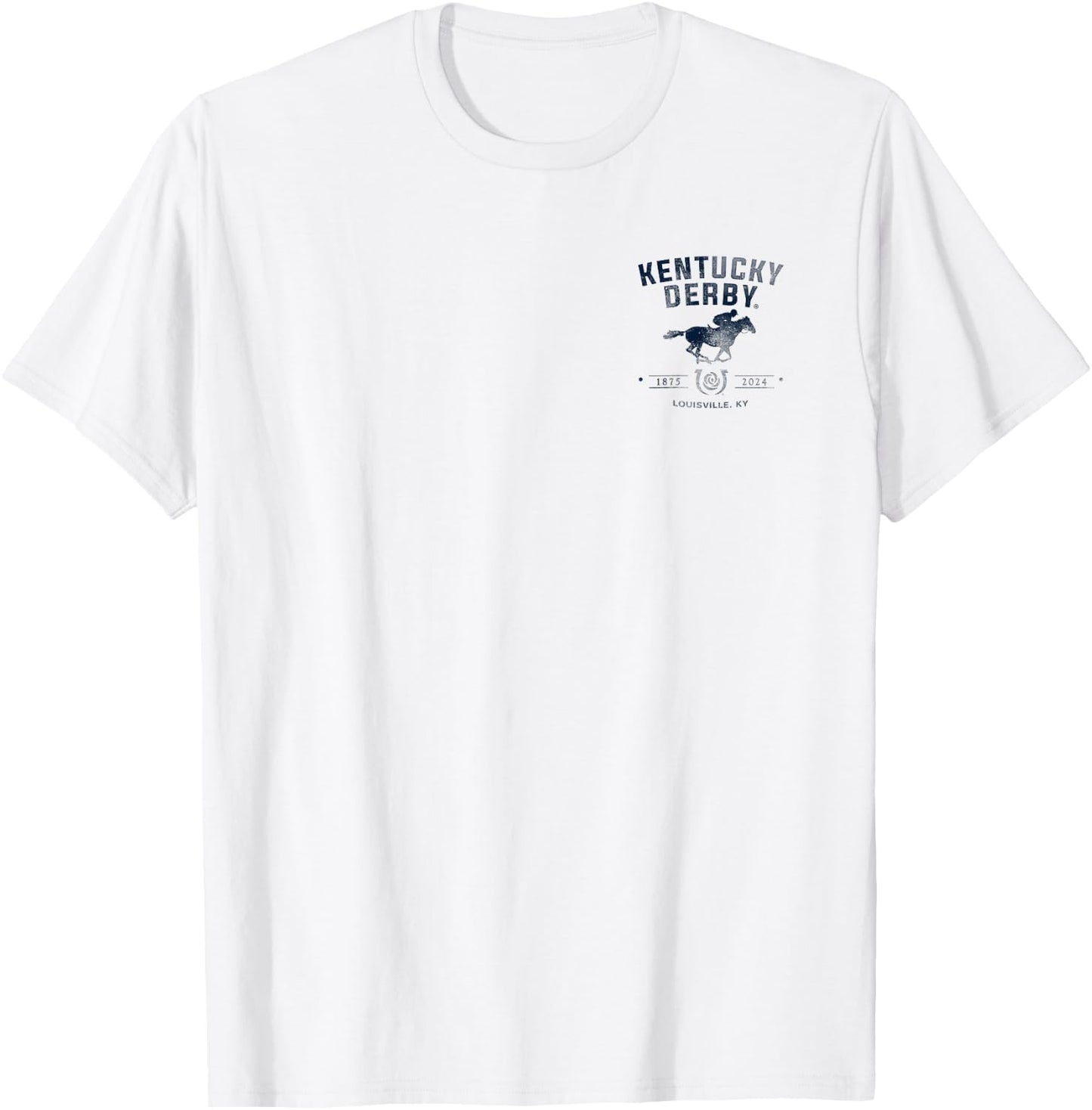 Officially Licensed Kentucky Derby 2024 Front/Back Vintage T-Shirt - T-Shirt | White
