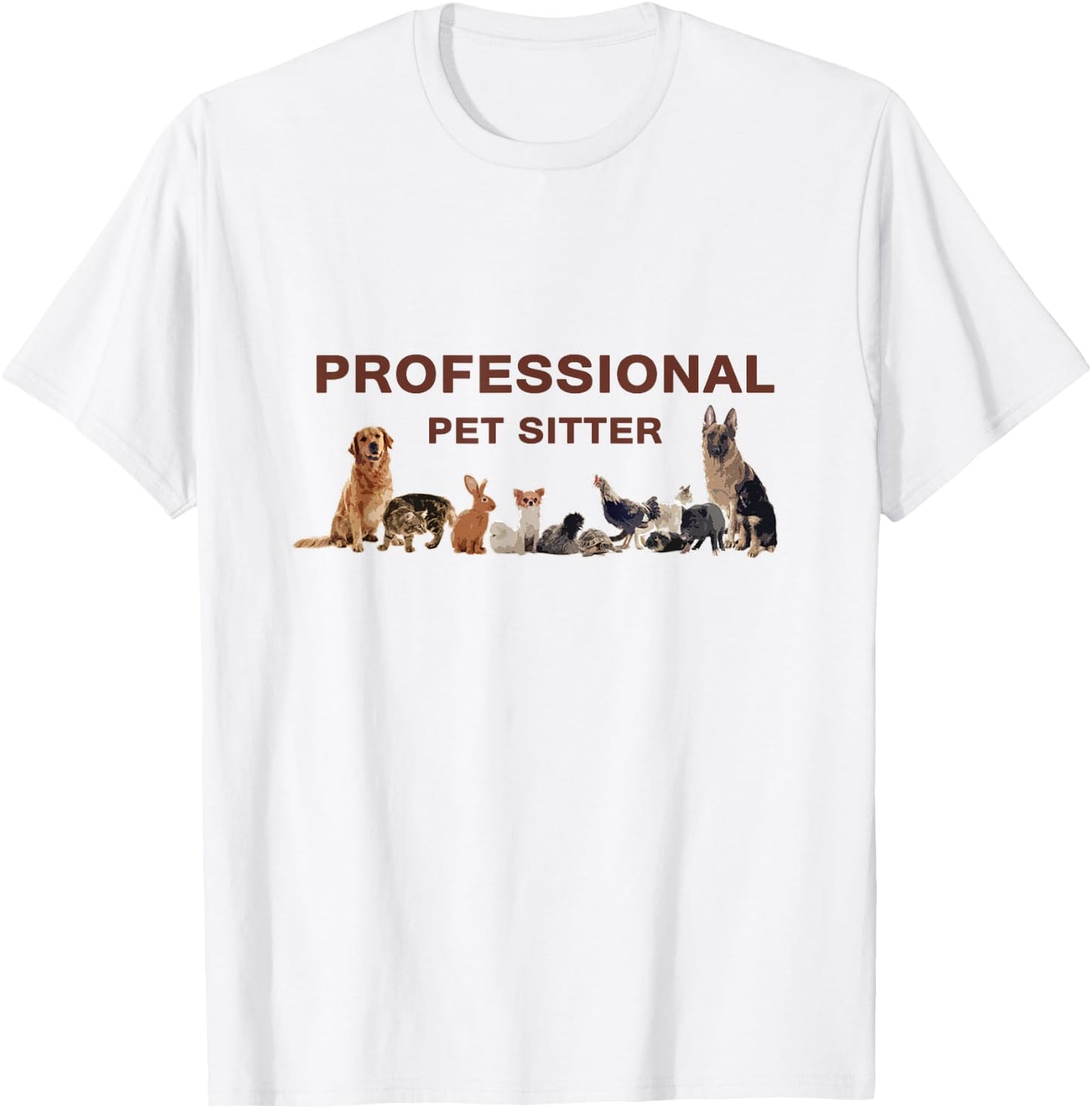 Professional Pet Sitter for Pet Sitting T-Shirt - T-Shirt | White