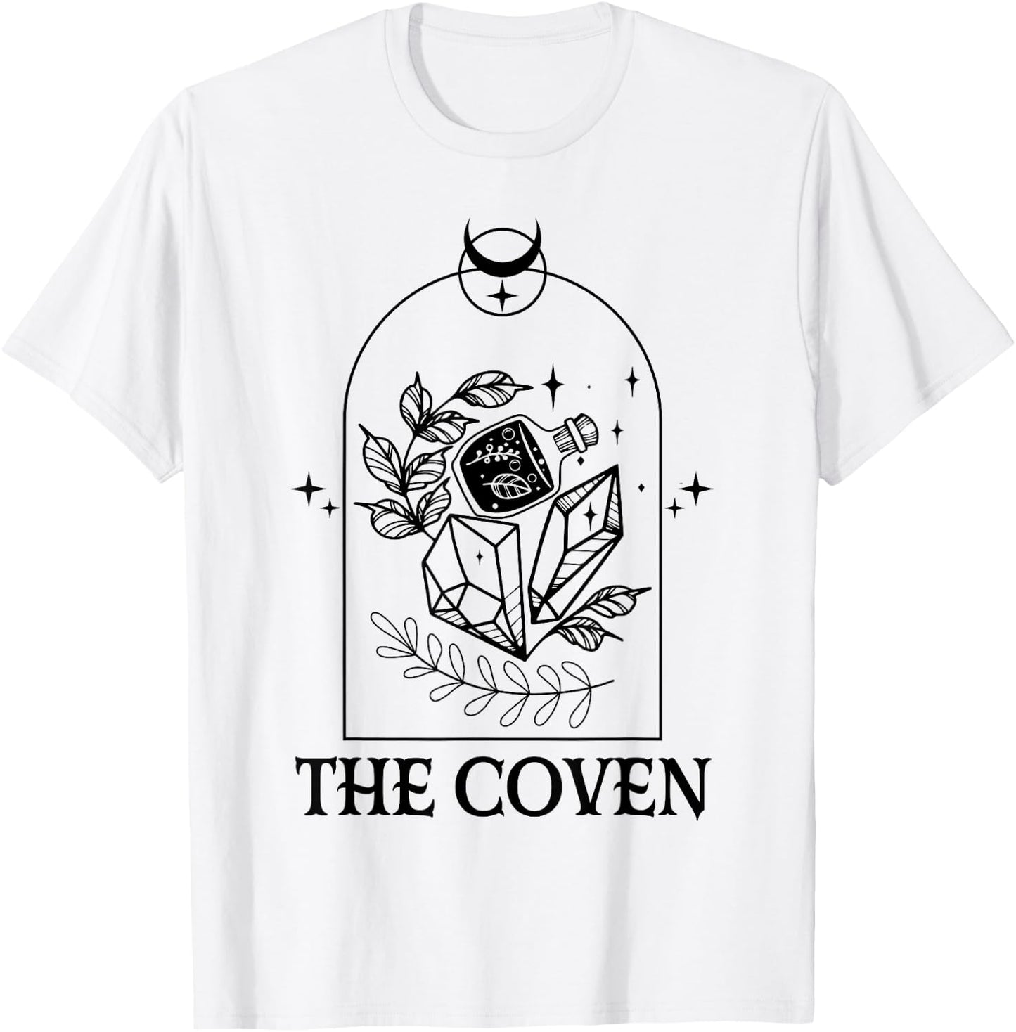 The Coven Bride Gothic Witch Bachelorette Matching Halloween T-Shirt - T-Shirt | White