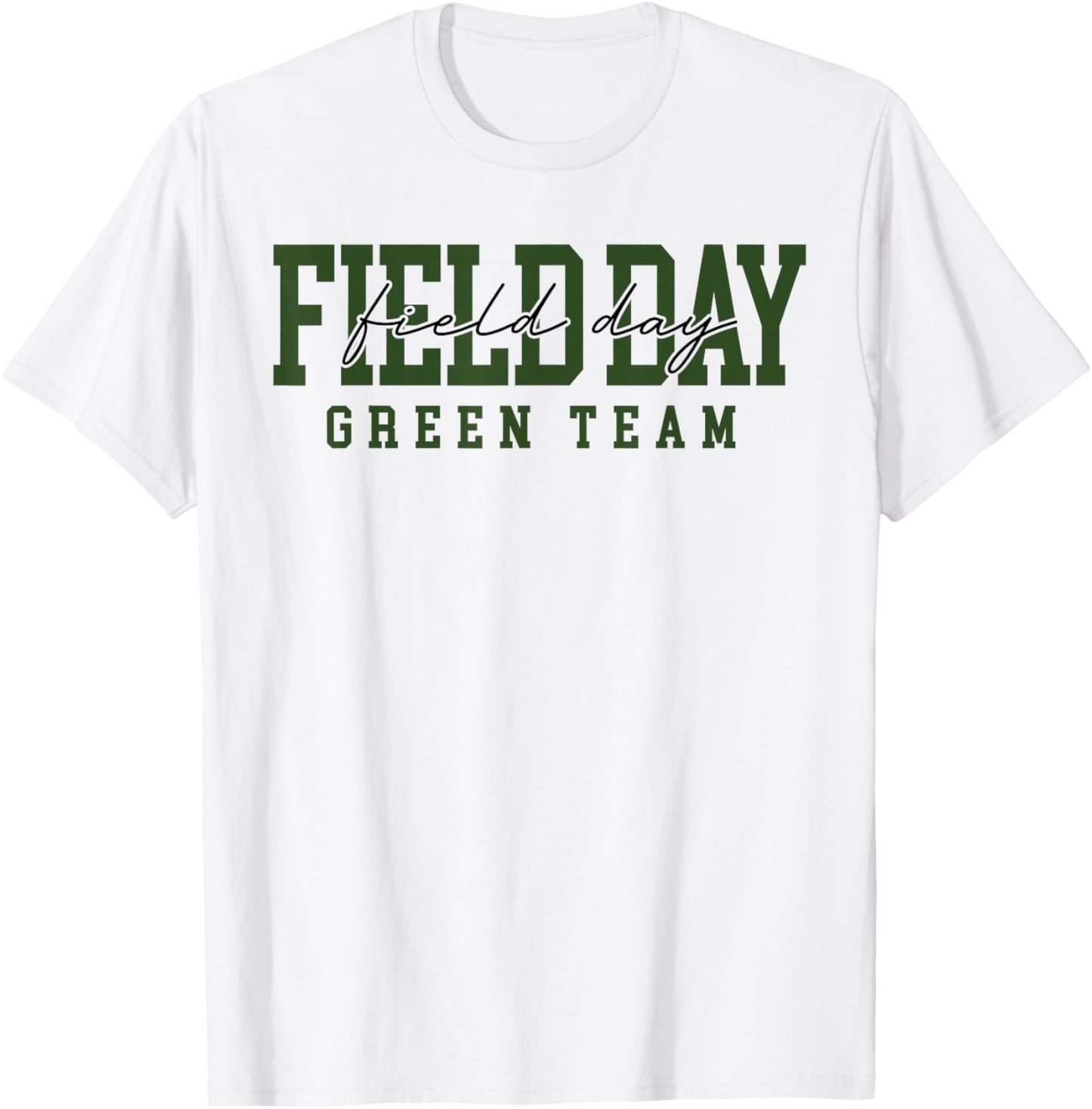 Green Team Field Day 2026 Let The Games Begin Teacher Kids T-Shirt - T-Shirt | White