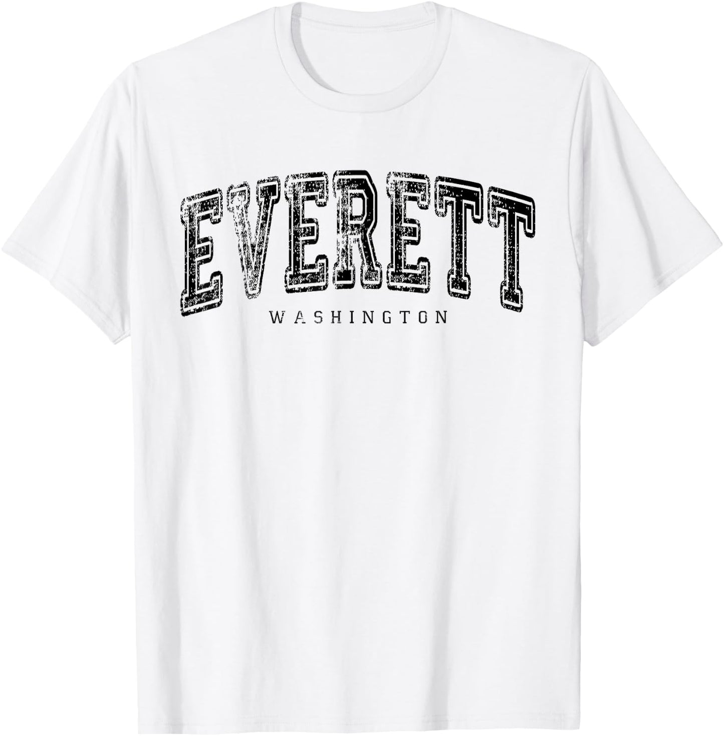 Everett Washington Vintage Retro US City State Travel T-Shirt - T-Shirt | White