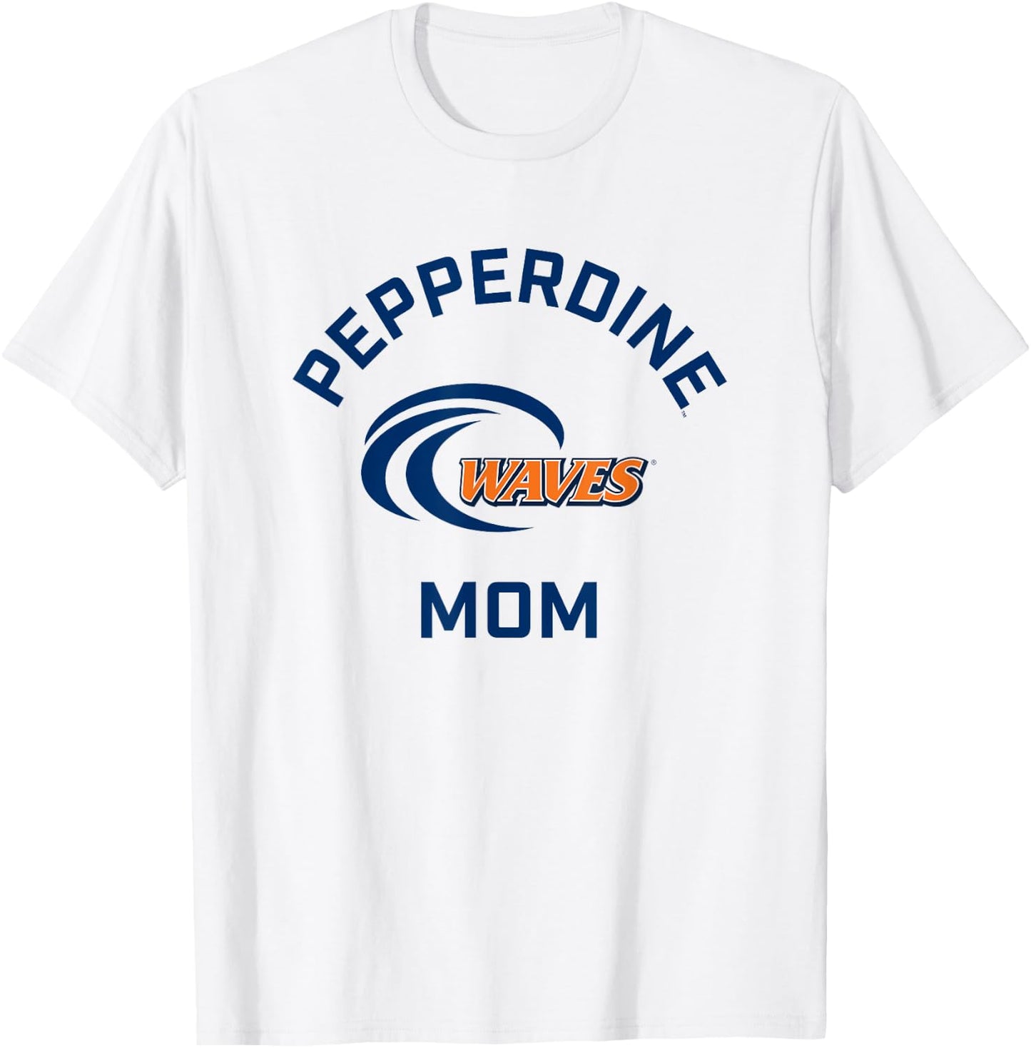 Pepperdine University Waves Arched Mom T-Shirt - T-Shirt | White
