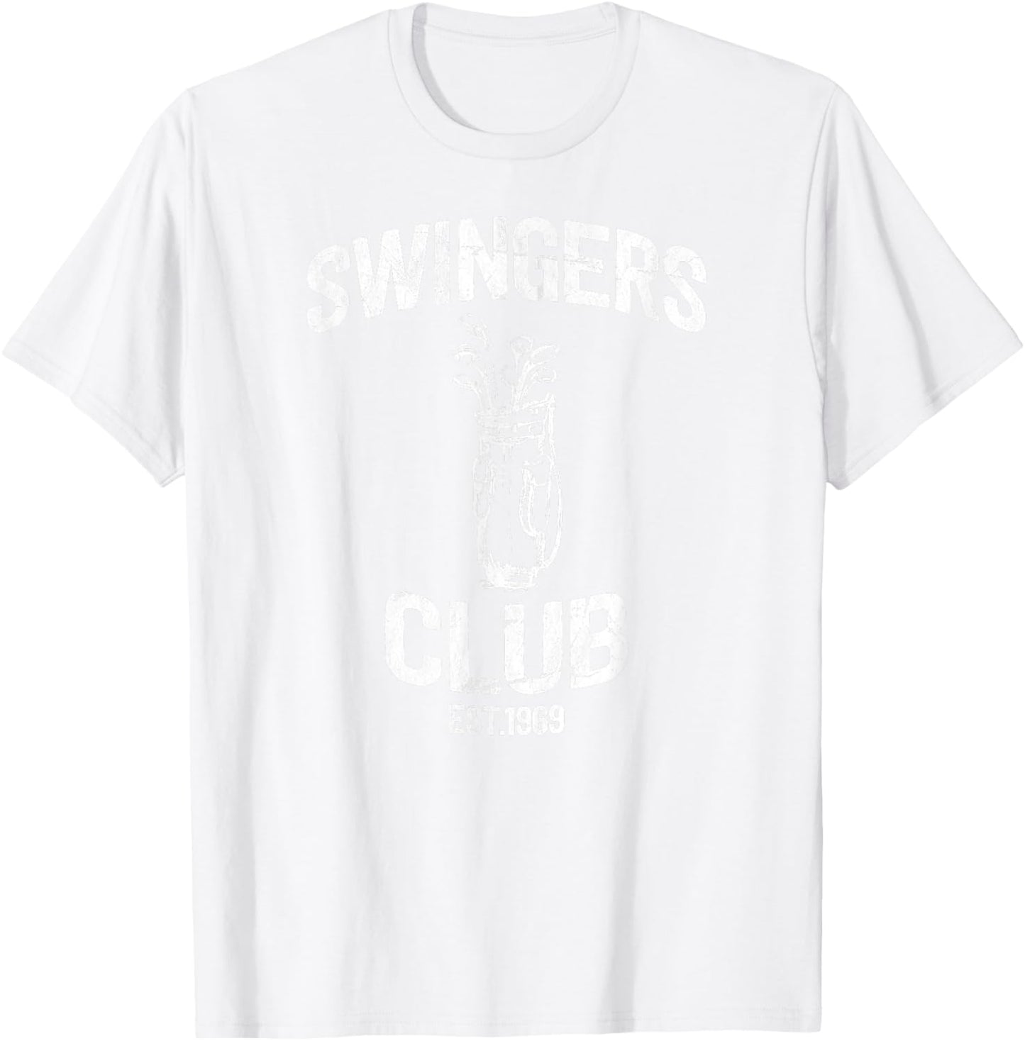 Swingers Club golf clubs funny golf Sarcastic Golfing men T-Shirt - T-Shirt | White