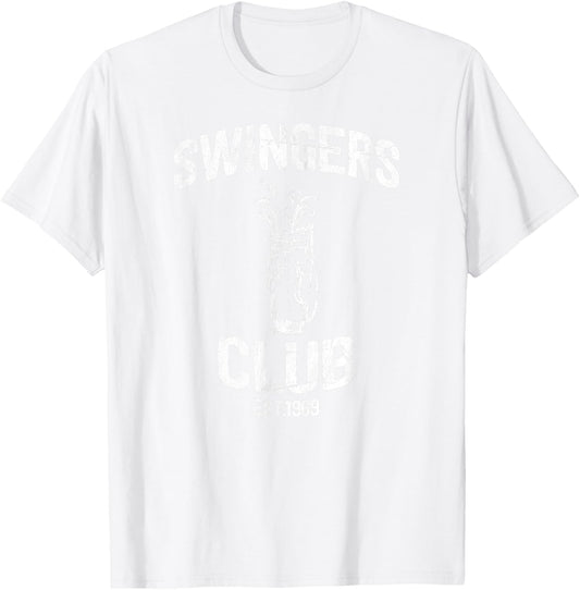 Swingers Club golf clubs funny golf Sarcastic Golfing men T-Shirt - T-Shirt | White