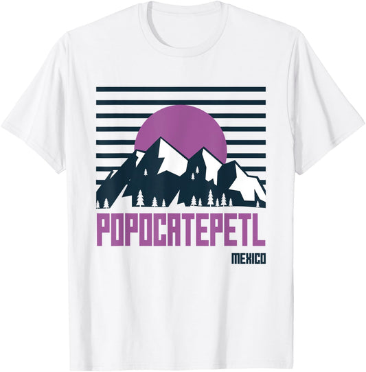 Popocatepetl Mountains Mexico Hiking Outdoors T-Shirt - T-Shirt | White