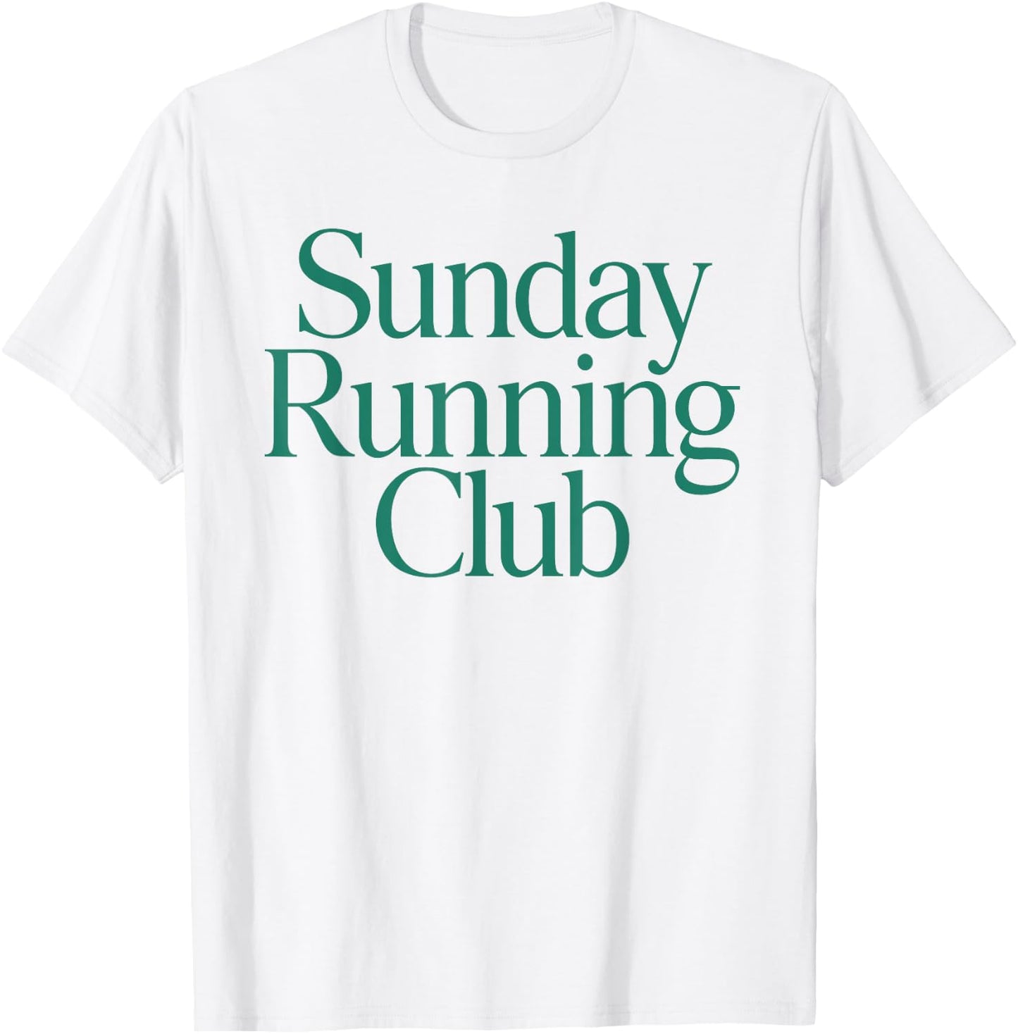 SUNDAY RUNNING CLUB X Jogger Jogging Runner Fitness Gym T-Shirt - T-Shirt | White