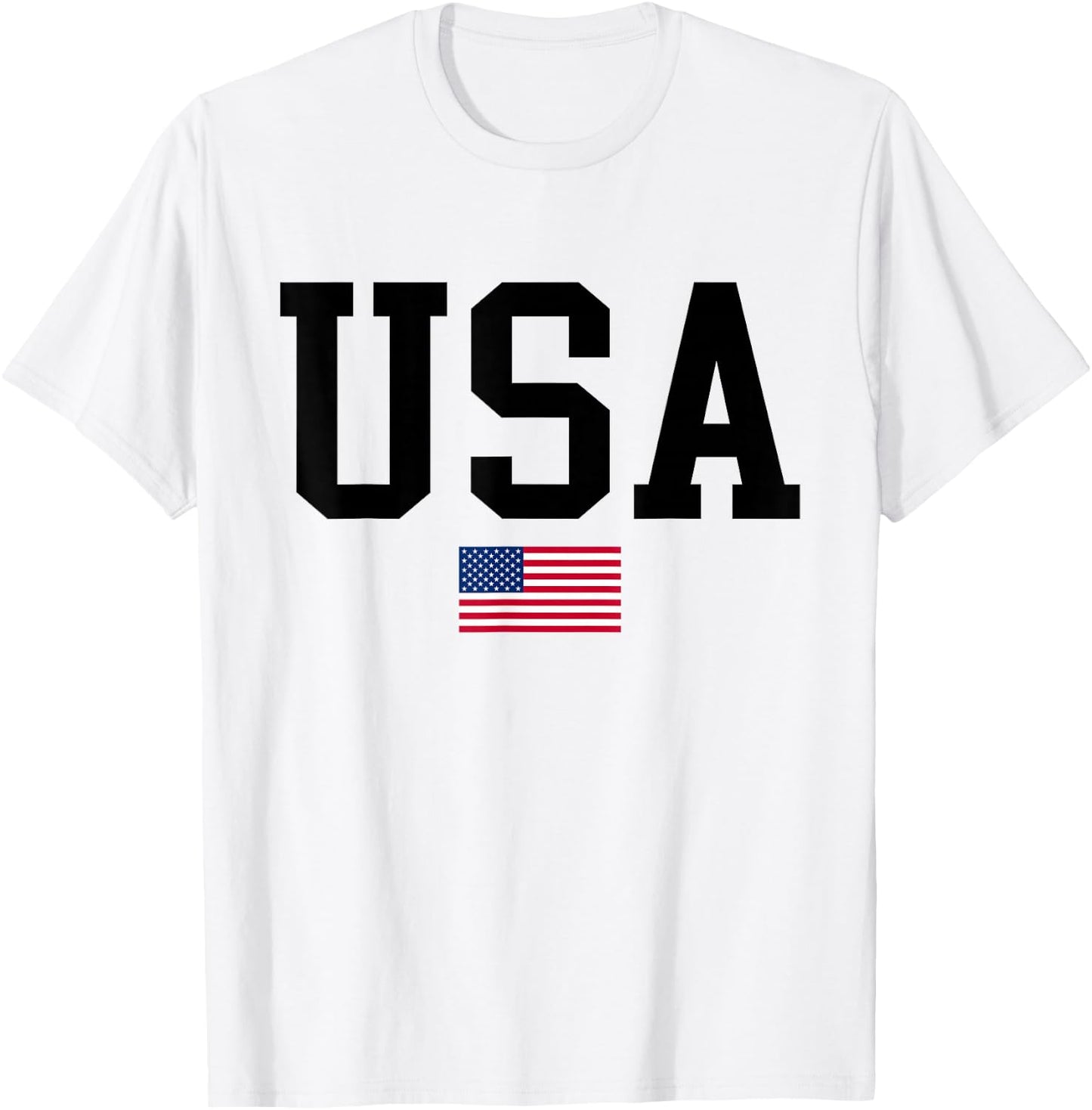 American Flag Independence Day, USA Women Men Kids T-Shirt - T-Shirt | White