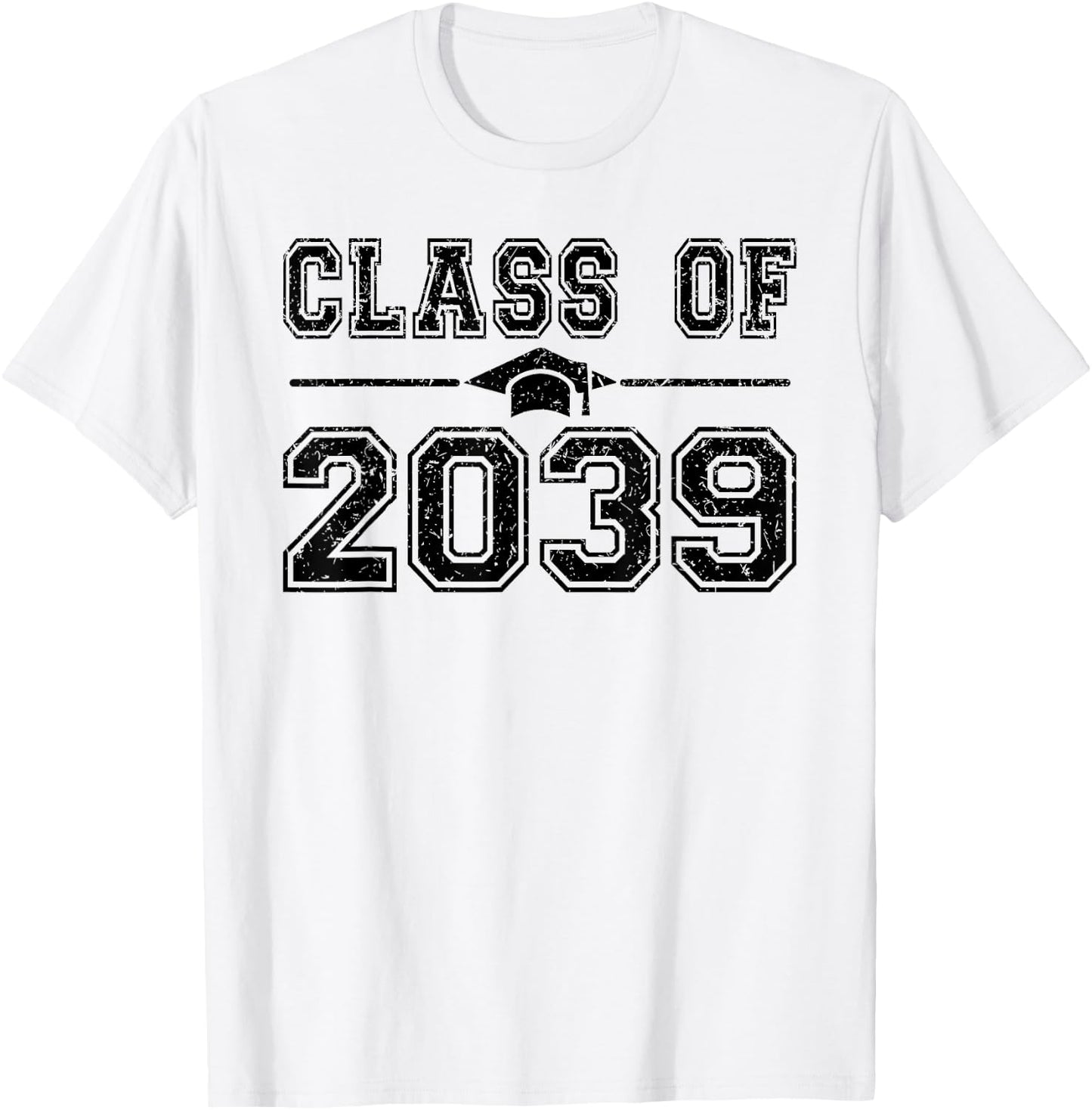 Class of 2039 Graduate 2039 First Day of School Grow With Me T-Shirt - T-Shirt | White
