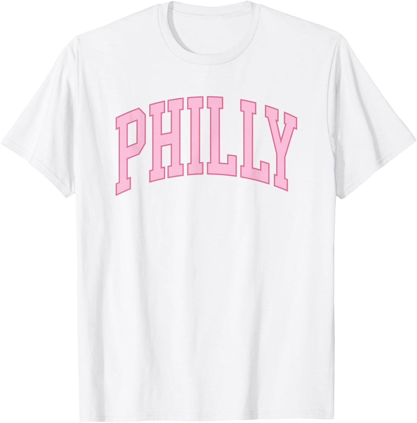 Philly Pink Retro Preppy throwback Philadelphia girls T-Shirt - T-Shirt | White