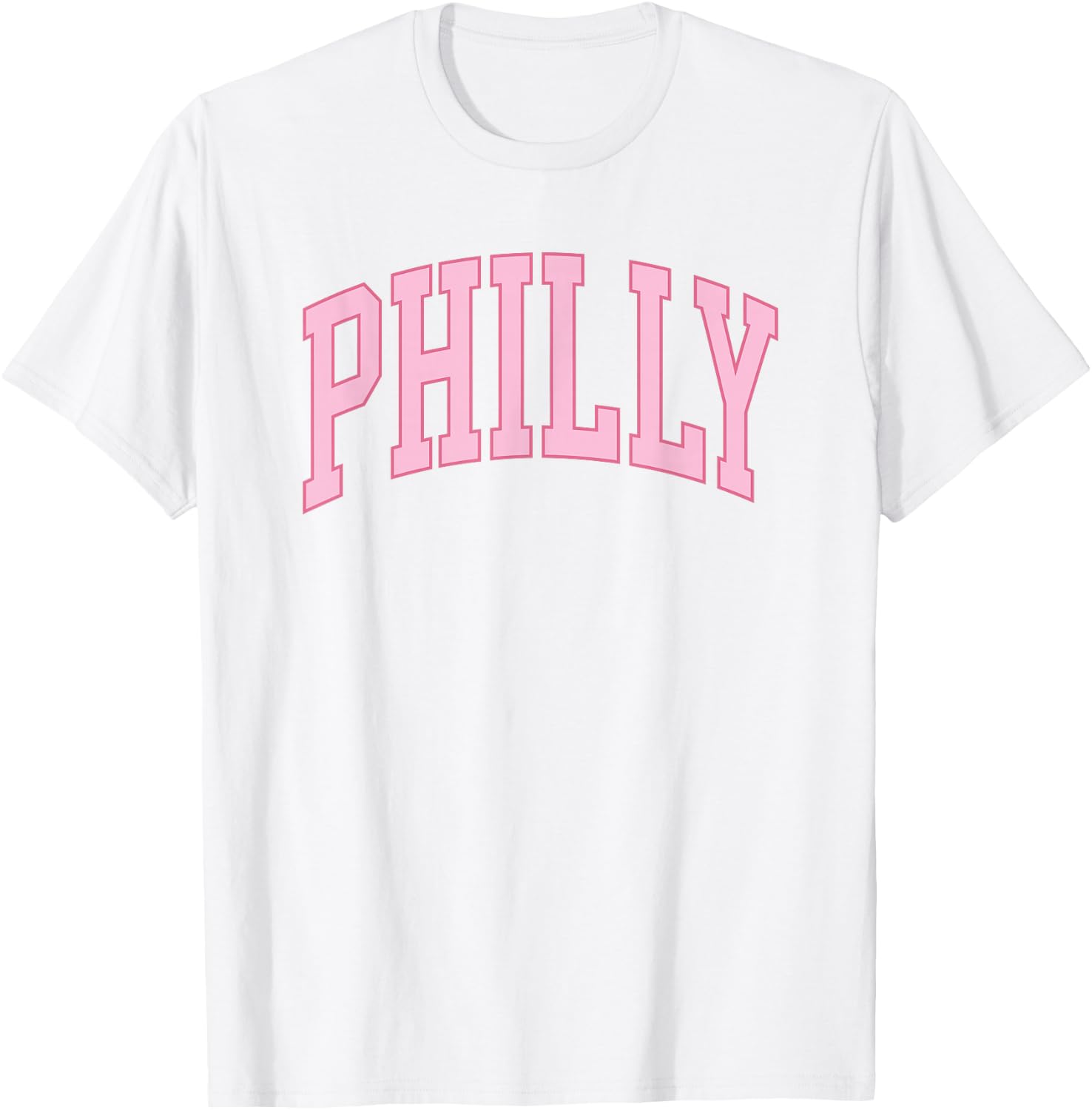 Philly Pink Retro Preppy throwback Philadelphia girls T-Shirt - T-Shirt | White