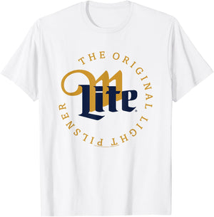 Miller Lite The Original Light Pilsner Vintage Label T-Shirt - T-Shirt | White