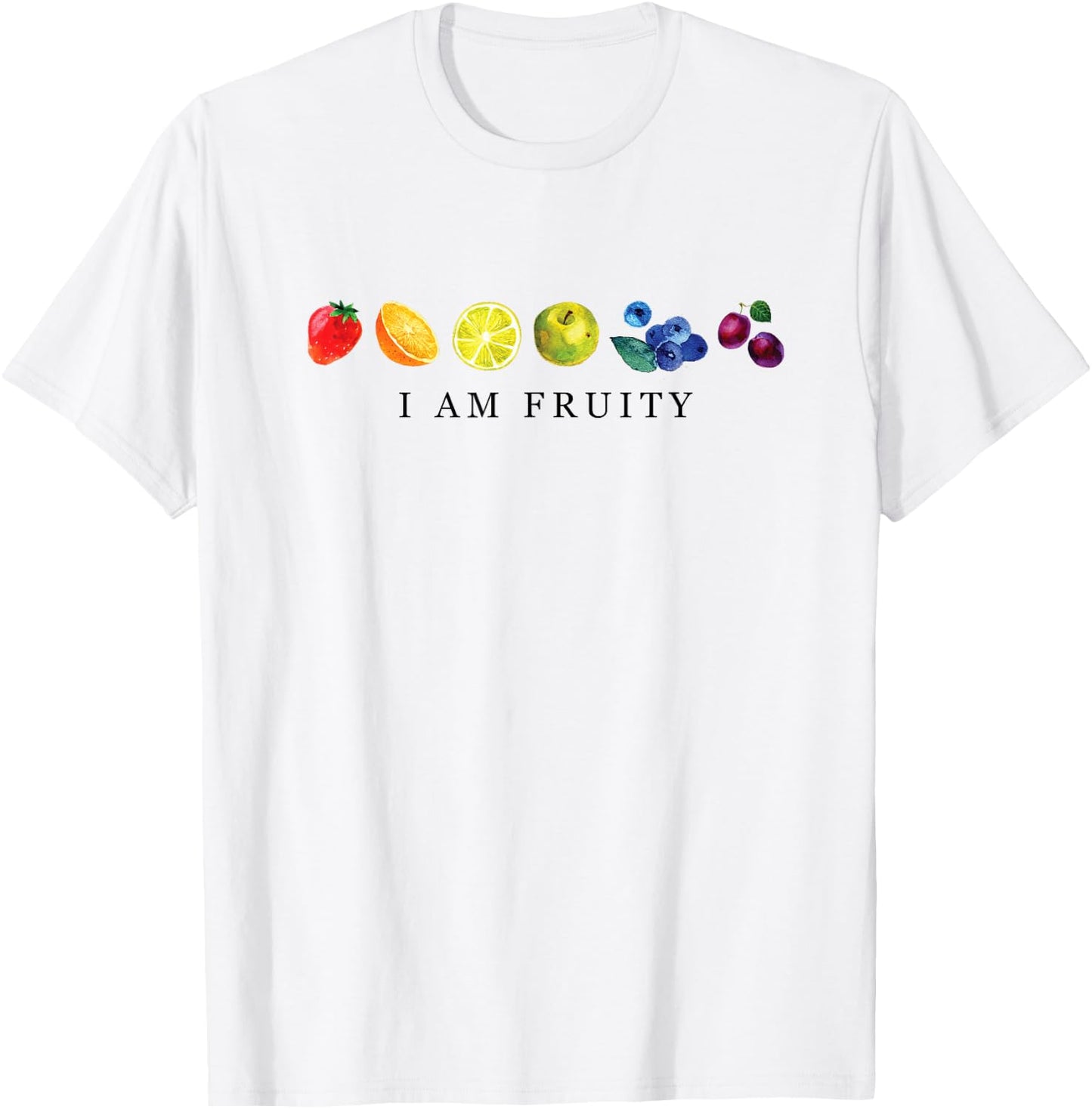 I Am Fruity LGBT Pride Flag Fruit Lover T-Shirt - T-Shirt | White