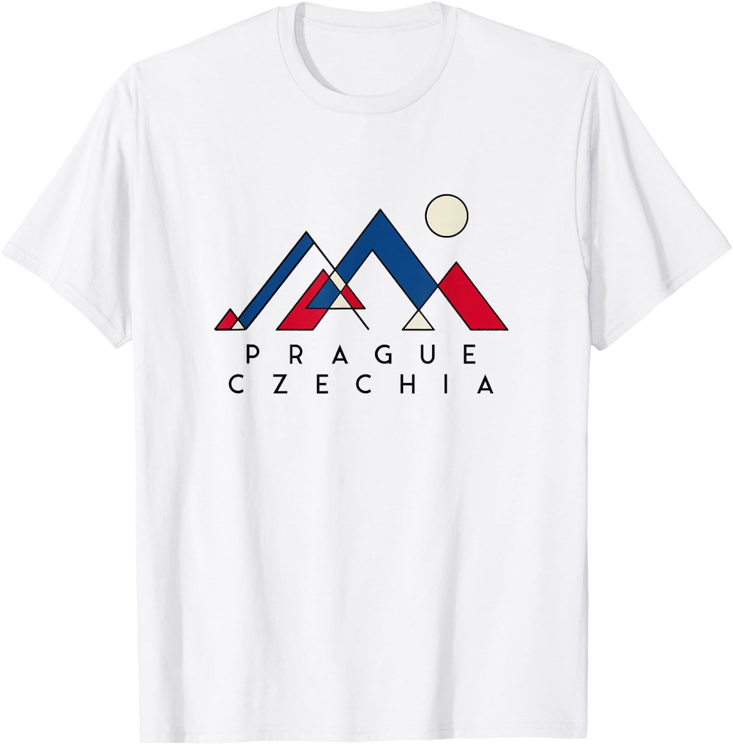 Prague Czech Republic | Prague Czechia | Prague Abstract T-Shirt - T-Shirt | White