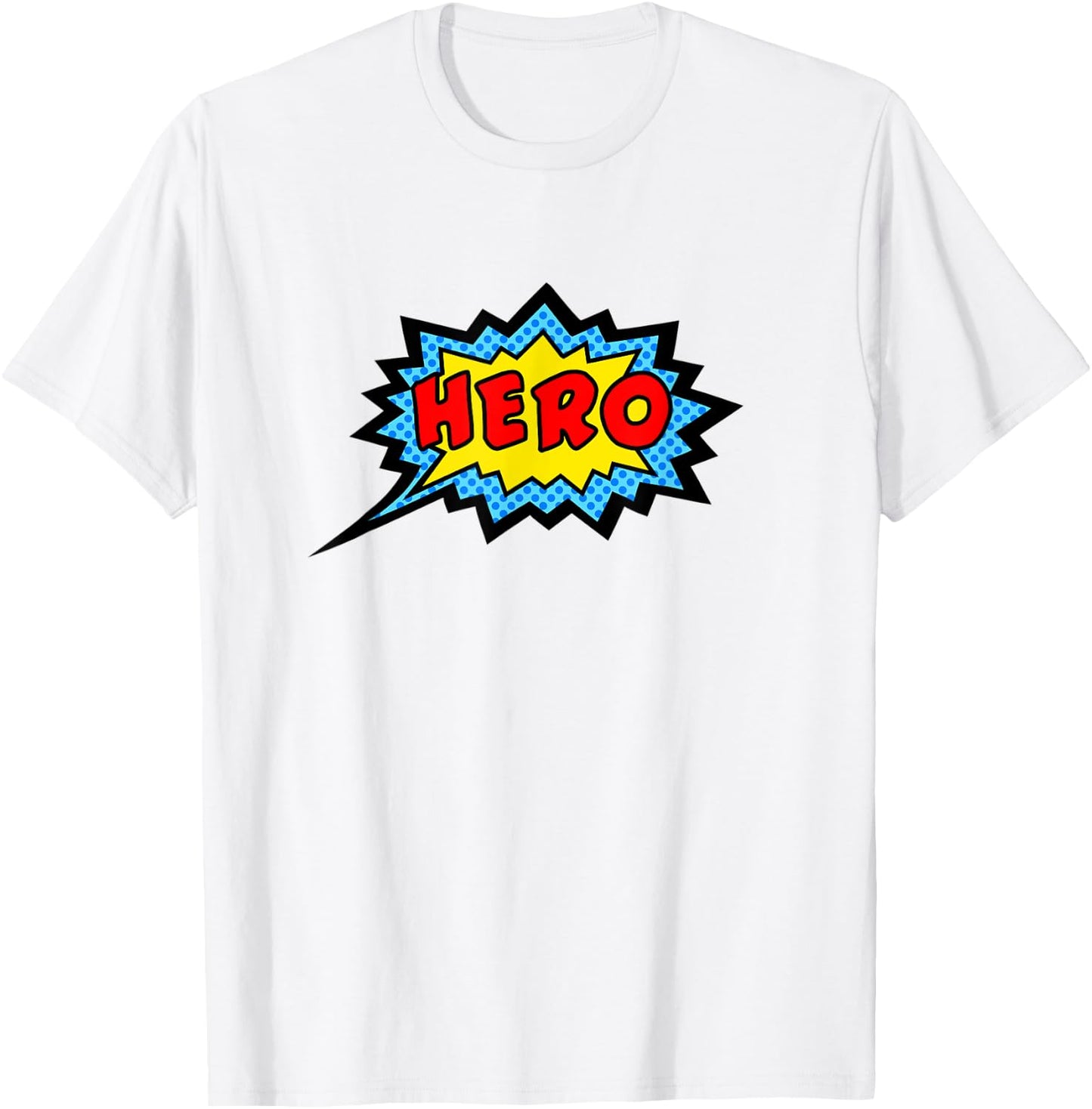 Hero superhero comic speech bubble funny sayings pop art T-Shirt - T-Shirt | White