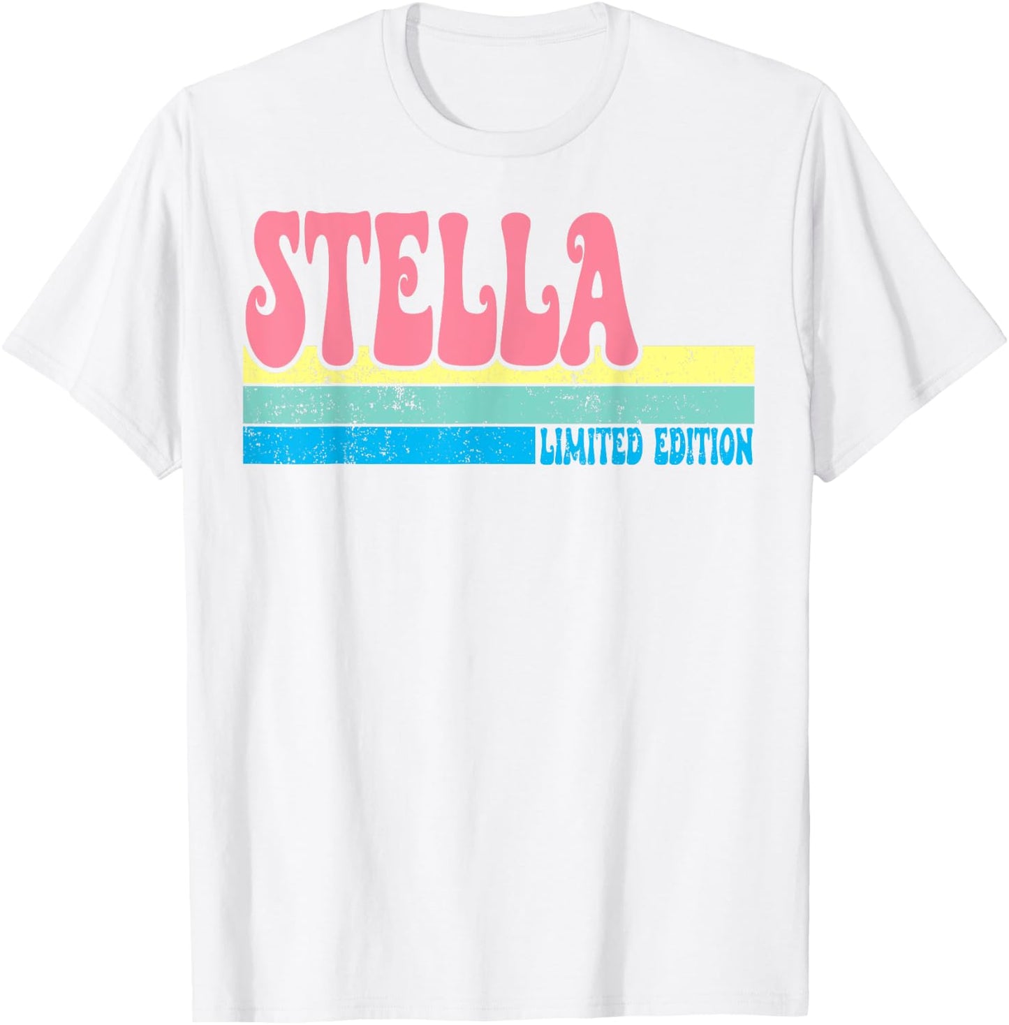 STELLA Name Personalized Cute Idea Groovy Women STELLA T-Shirt - T-Shirt | White