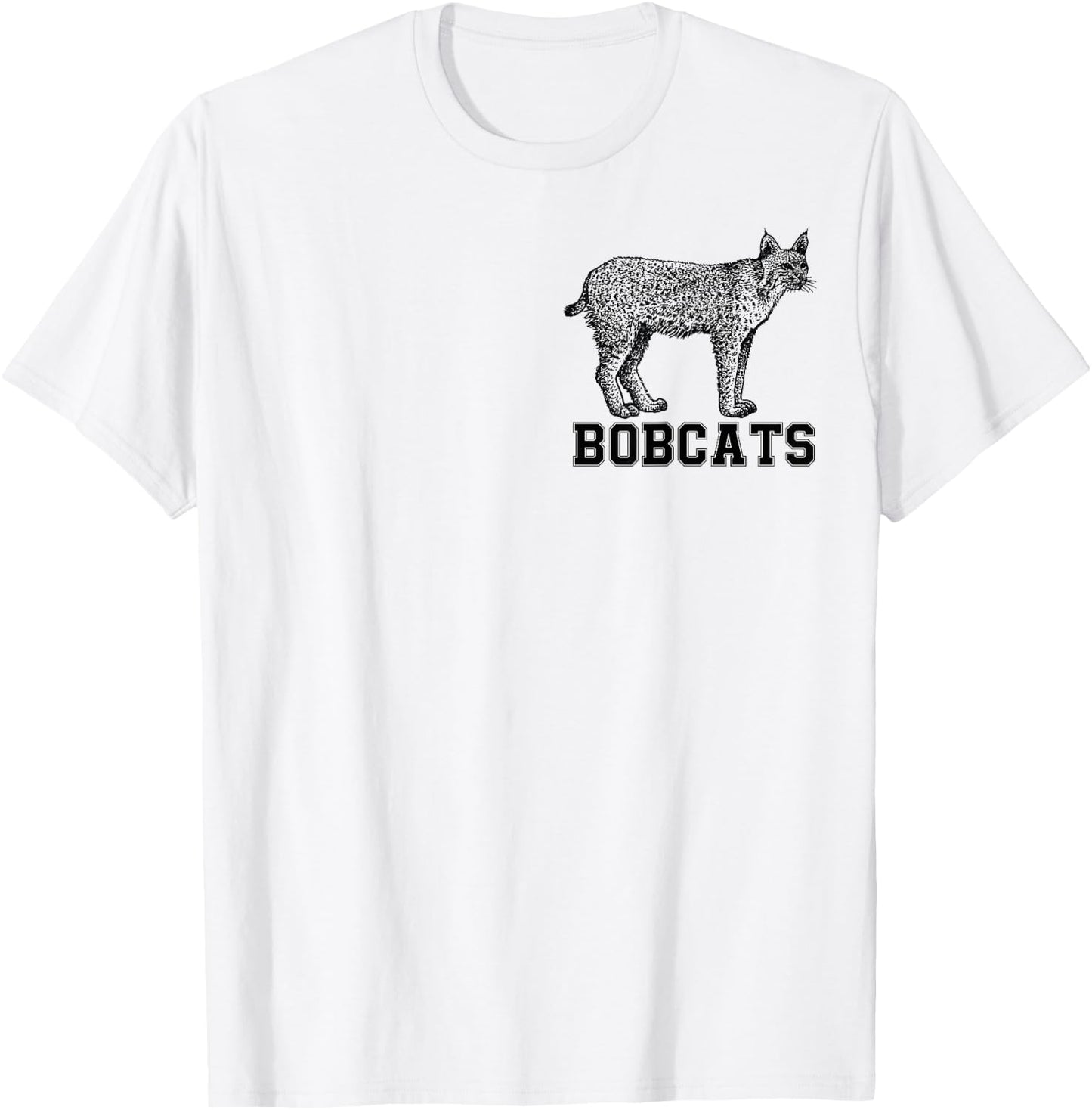 cute Wildlife Bobcat Shirt Sprit Animal Youth Toddler Girls T-Shirt - T-Shirt | White