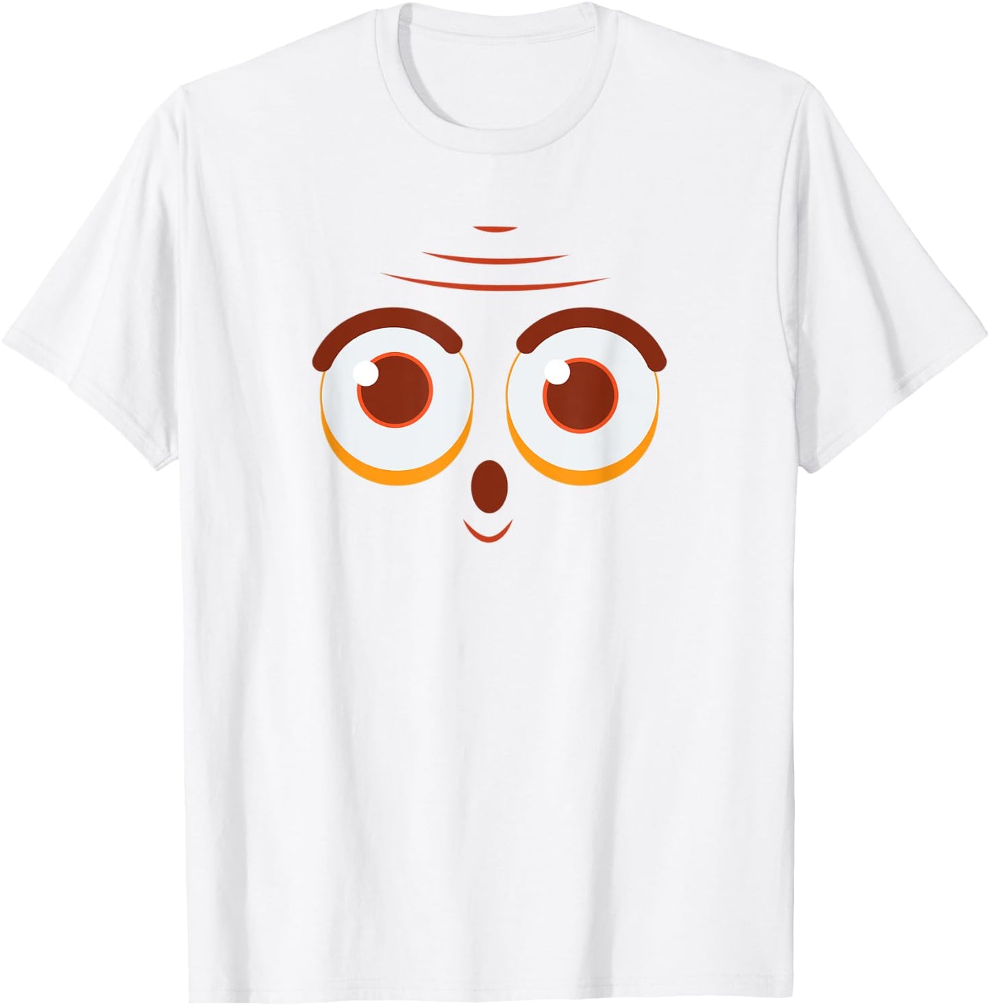 Spooky Monster Face Funny Halloween Matching Costume Outfit T-Shirt - T-Shirt | White