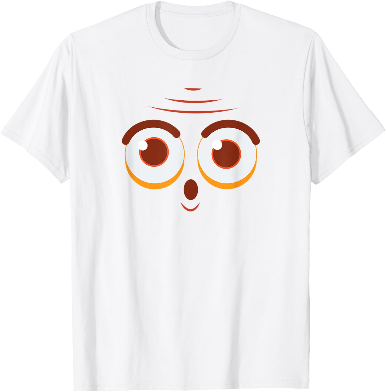 Spooky Monster Face Funny Halloween Matching Costume Outfit T-Shirt - T-Shirt | White