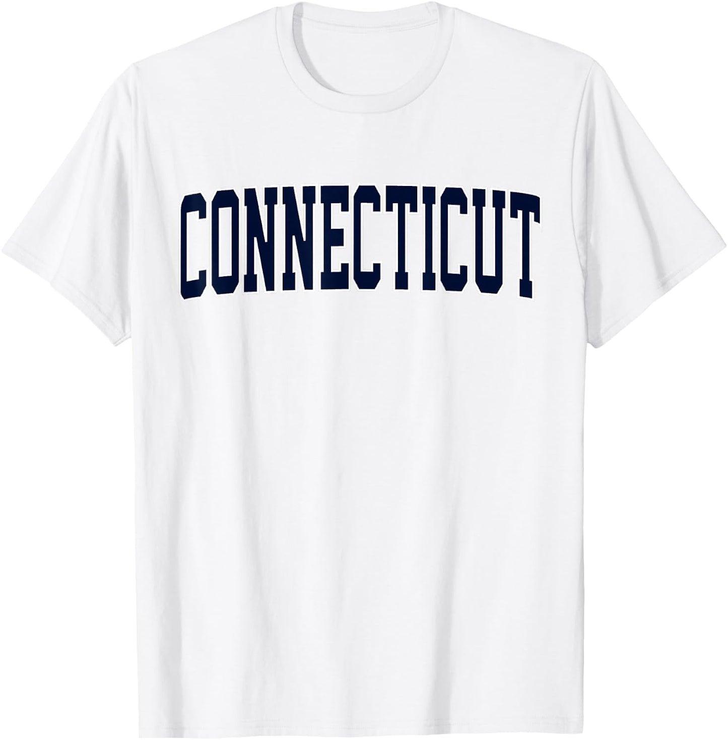 Retro Connecticut Blue Grey Vintage Connecticut Throwback CT T-Shirt - T-Shirt | White