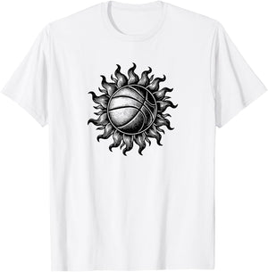 Basketball Sun T-Shirt - T-Shirt | White