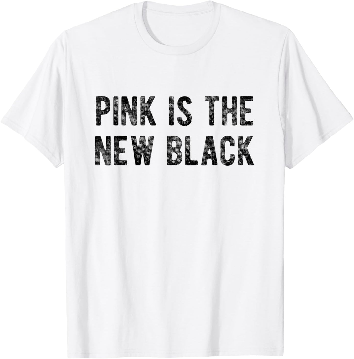 Pink is the new black T-Shirt - T-Shirt | White