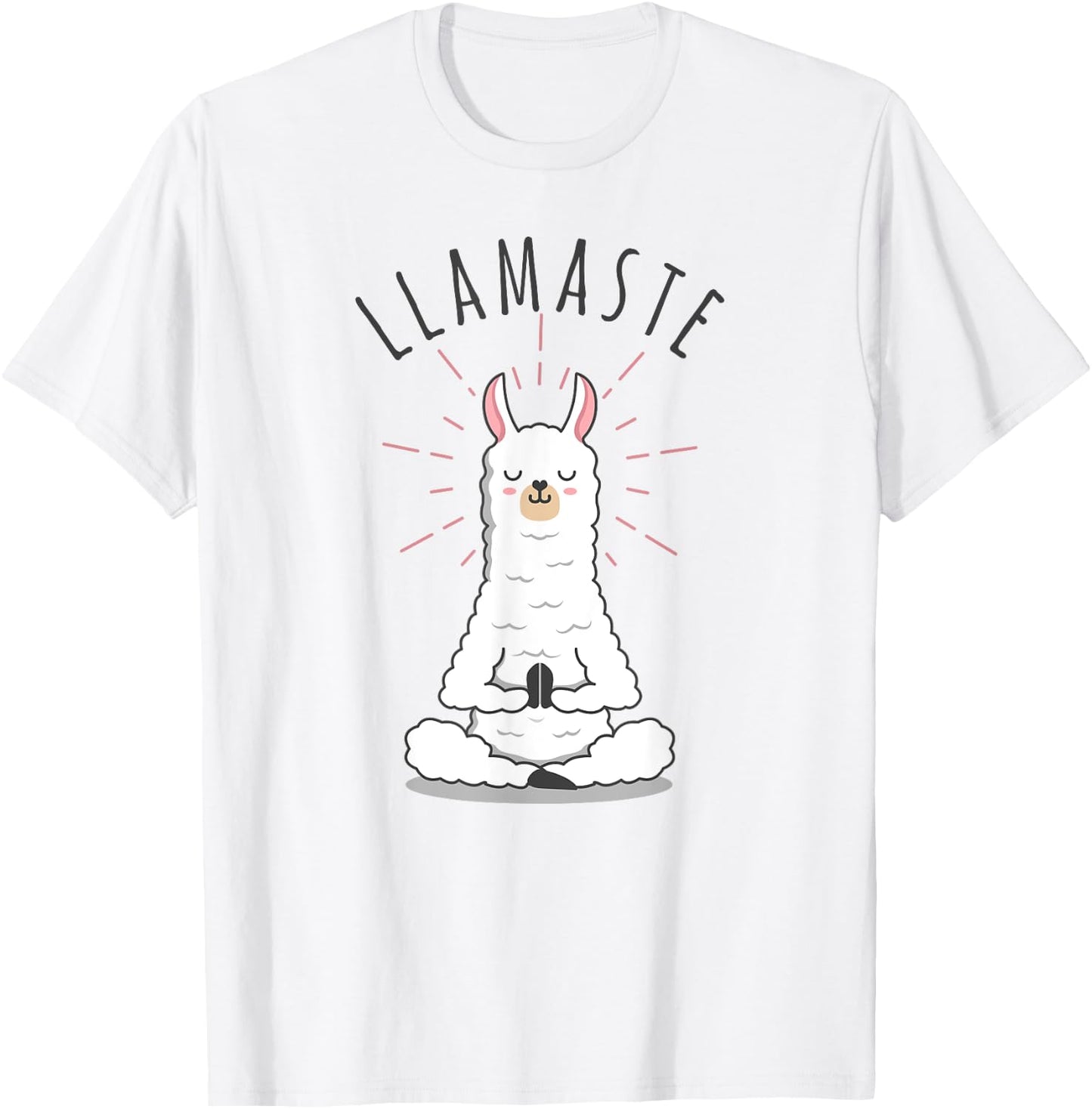 Llamaste Llama Yoga Yogi Cute Love T-Shirt - T-Shirt | White