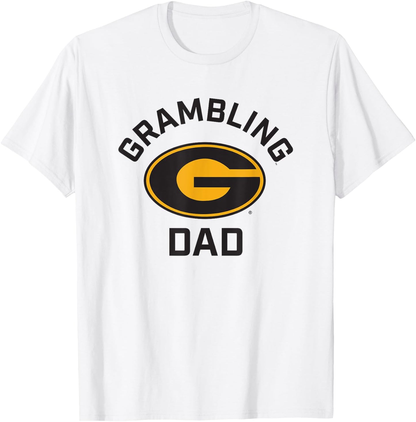 Grambling State University GSU Tigers Arched Dad T-Shirt - T-Shirt | White