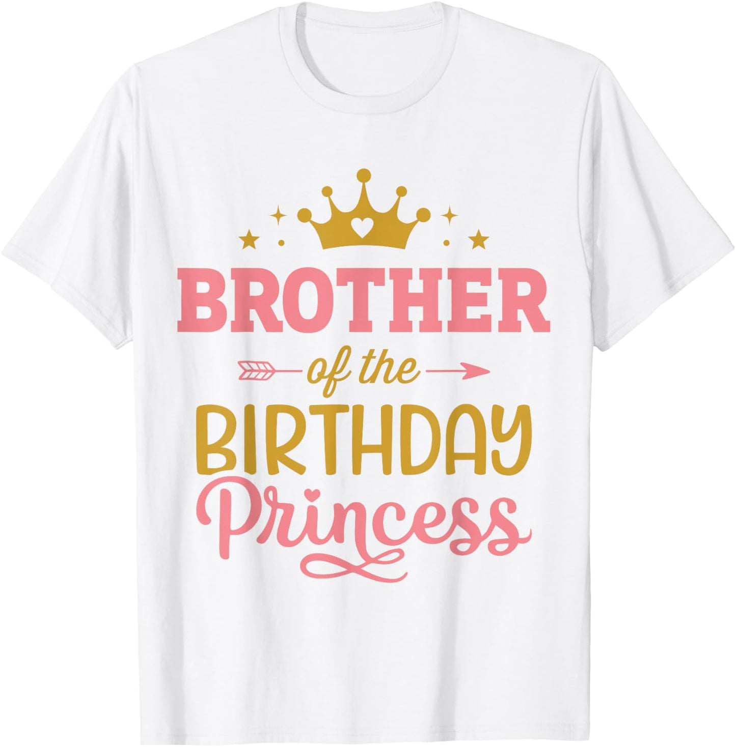 Brother of the birthday princess girl matching family party T-Shirt - T-Shirt | White